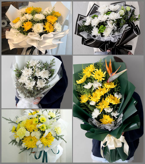山东青岛平度市店子镇西孙家村白事花束代送